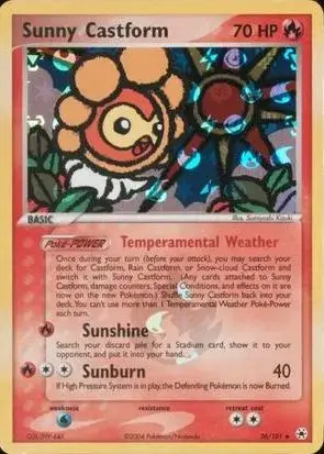 Sunny Castform [Reverse Holo] - Pokemon Hidden Legends #26