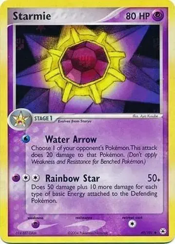 Starmie [Reverse Holo] - Pokemon Hidden Legends #49