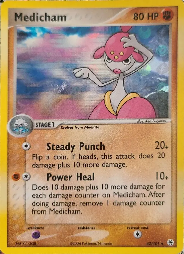 Medicham [Reverse Holo] - Pokemon Hidden Legends #42