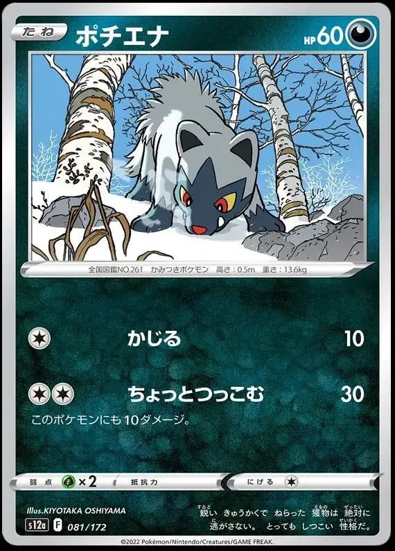 Poochyena - Pokemon Japanese Vstar Universe #81