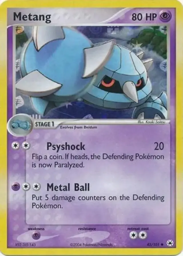 Metang [Reverse Holo] - Pokemon Hidden Legends #43