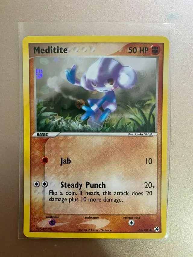 Meditite [Reverse Holo] - Pokemon Hidden Legends #66