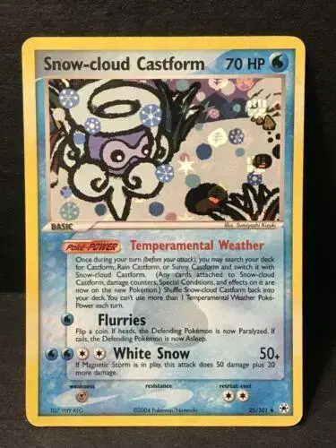 Snow-cloud Castform [Reverse Holo] - Pokemon Hidden Legends #25