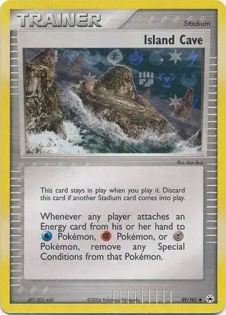 Island Cave [Reverse Holo] - Pokemon Hidden Legends #89