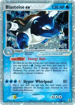 Blastoise EX #104 - Pokemon Fire Red & Leaf Green