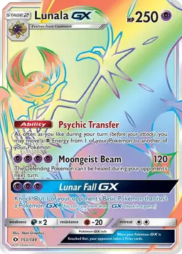 Lunala GX 153 - Pokemon Sun & Moon