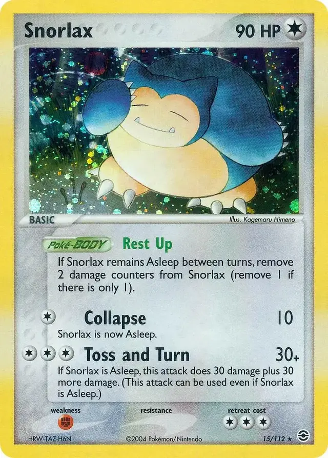 Snorlax - Pokemon Fire Red & Leaf Green #15