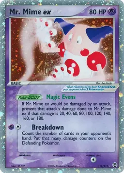 Mr. Mime EX 111 - Pokemon Fire Red & Leaf Green
