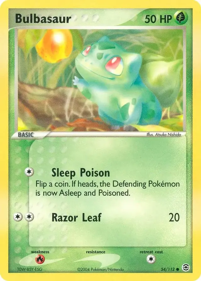 Bulbasaur - Pokemon Fire Red & Leaf Green #54