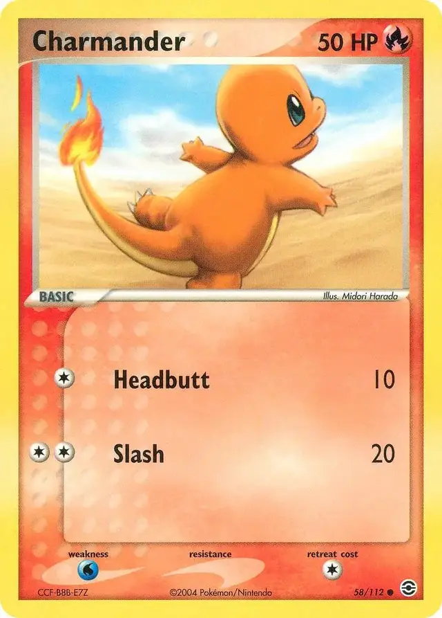 Charmander - Pokemon Fire Red & Leaf Green #58