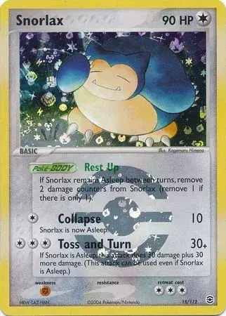 Snorlax [Reverse Holo] - Pokemon Fire Red & Leaf Green #15