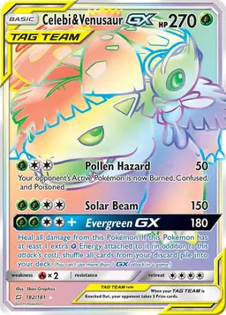 Celebi & Venusaur GX 182 - Pokemon Team Up