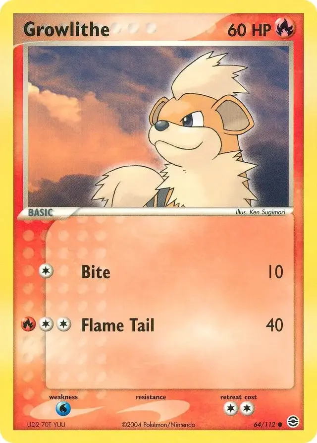 Growlithe - Pokemon Fire Red & Leaf Green #64