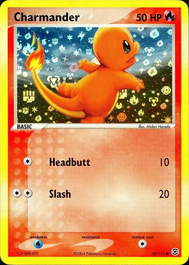 Charmander [Reverse Holo] - Pokemon Fire Red & Leaf Green #58
