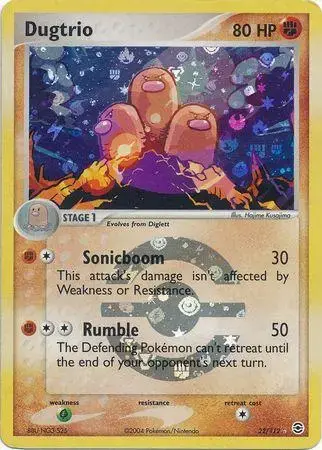 Dugtrio [Reverse Holo] - Pokemon Fire Red & Leaf Green #22