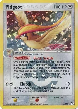 Pidgeot [Reverse Holo] - Pokemon Fire Red & Leaf Green #10