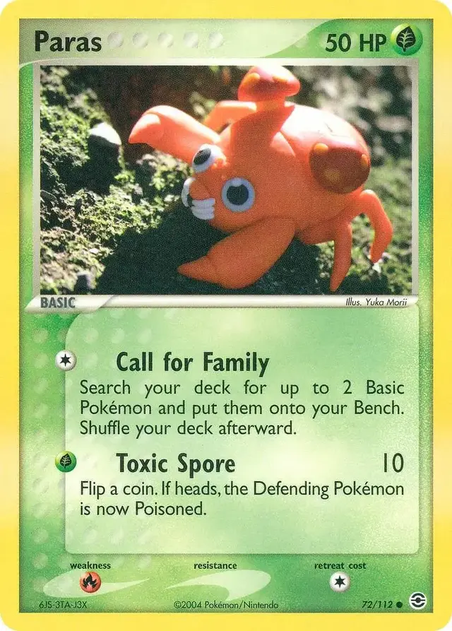 Paras - Pokemon Fire Red & Leaf Green #72