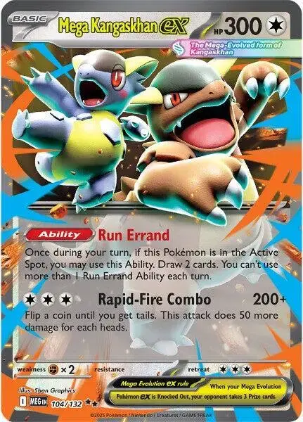 Mega Kangaskhan ex - Pokemon Mega Evolution #104
