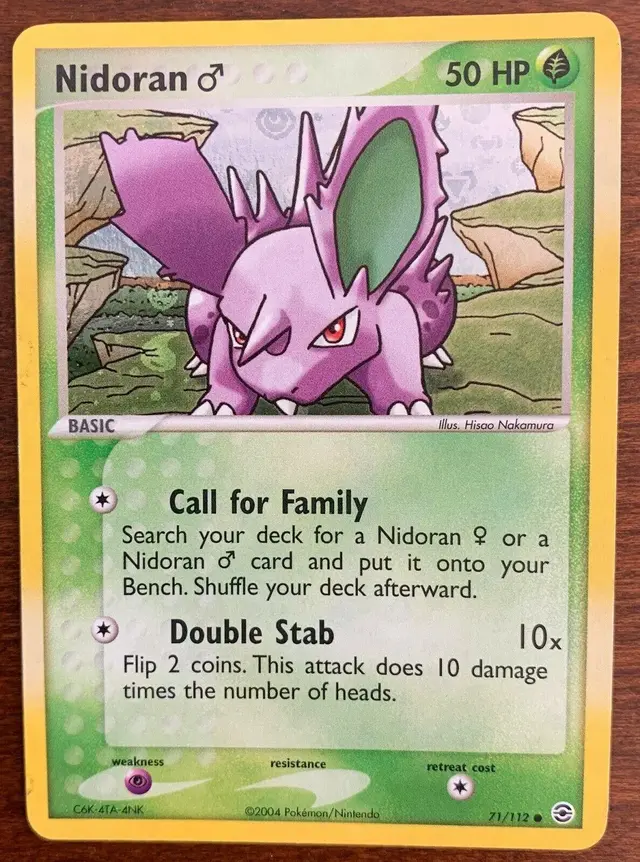 Nidoran [Reverse Holo] - Pokemon Fire Red & Leaf Green #71
