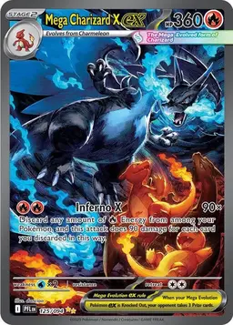 Mega Charizard X ex #125 - Pokemon Phantasmal Flames