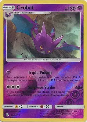 Crobat [Reverse Holo] - Pokemon Sun & Moon #56