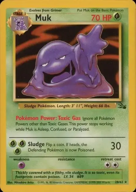 Muk [1999-2000] - Pokemon Fossil #28