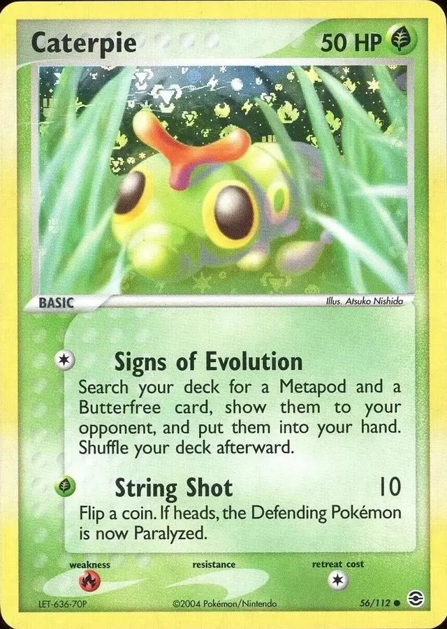 Caterpie [Reverse Holo] - Pokemon Fire Red & Leaf Green #56