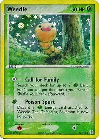 Weedle [Reverse Holo] - Pokemon Fire Red & Leaf Green #86