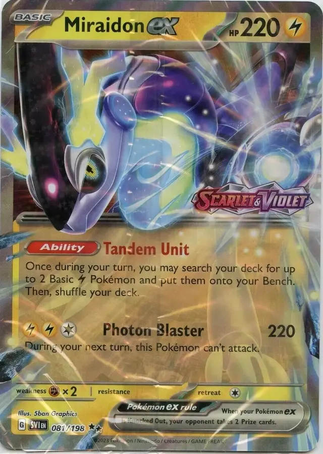 Miraidon ex [Stamped] - Pokemon Scarlet & Violet #81