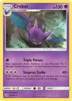 Crobat [Cosmos Holo] - Pokemon Sun & Moon #56