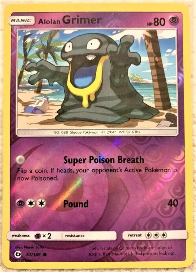 Alolan Grimer [Reverse Holo] - Pokemon Sun & Moon #57