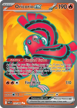 Oricorio ex 110 - Pokemon Phantasmal Flames