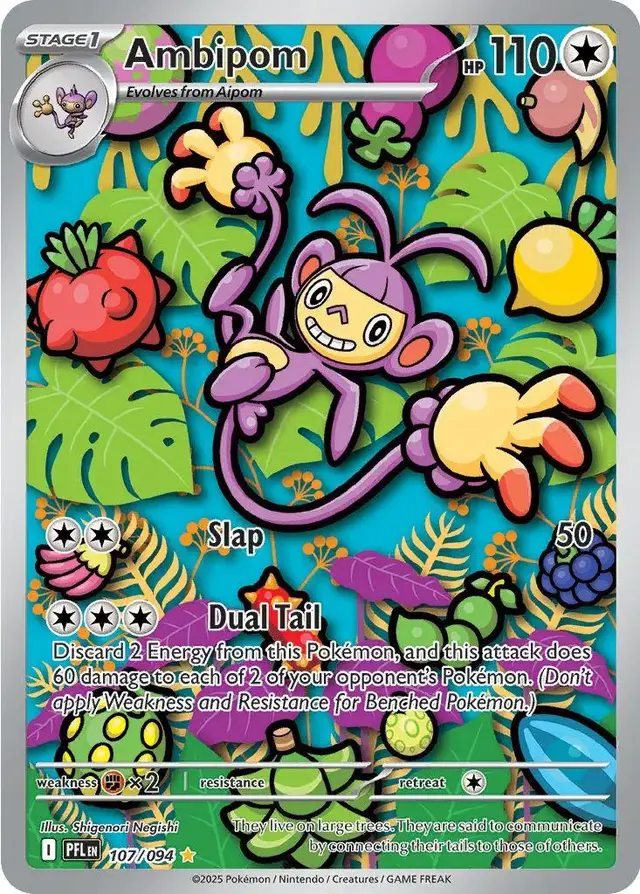 Ambipom - Pokemon Phantasmal Flames #107