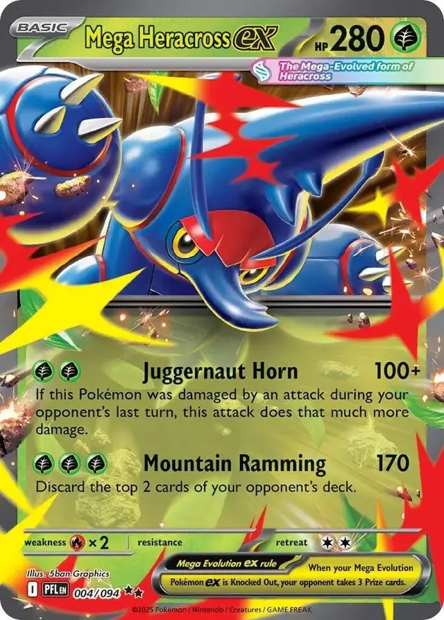 Mega Heracross ex - Pokemon Phantasmal Flames #4