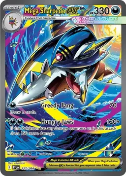 Mega Sharpedo ex #127 - Pokemon Phantasmal Flames