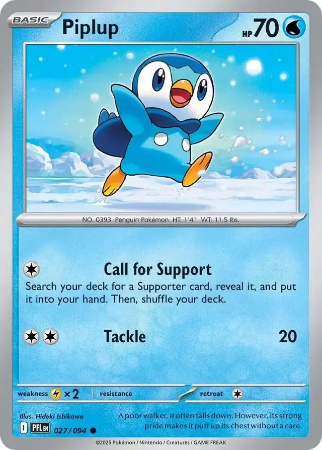 Piplup - Pokemon Phantasmal Flames #27
