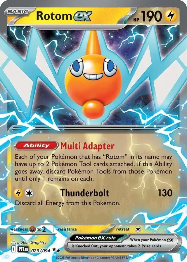 Rotom ex - Pokemon Phantasmal Flames #29