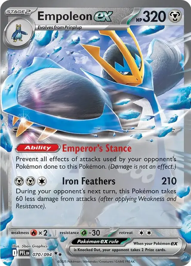 Empoleon ex - Pokemon Phantasmal Flames #70