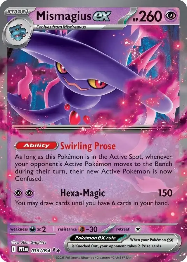 Mismagius ex - Pokemon Phantasmal Flames #36