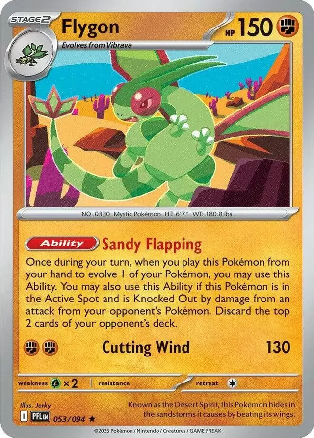 Flygon [Reverse Holo] - Pokemon Phantasmal Flames #53