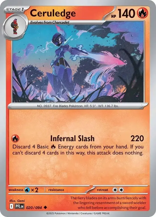 Ceruledge - Pokemon Phantasmal Flames #20