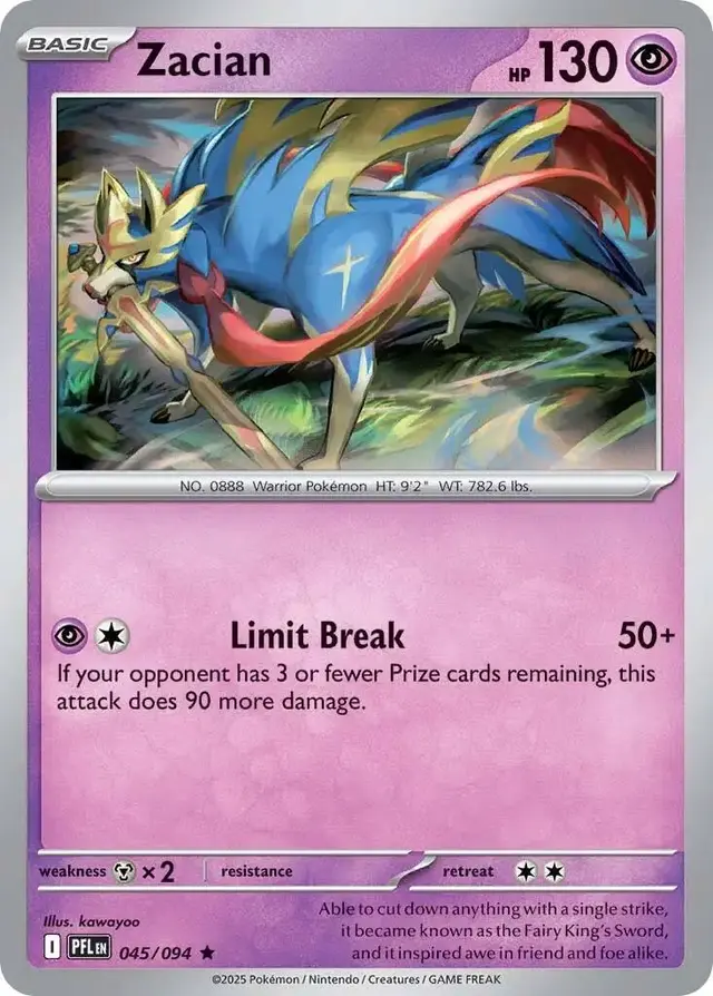 Zacian [Holo] - Pokemon Phantasmal Flames #45