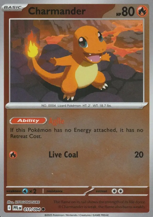 Charmander [Reverse Holo] - Pokemon Phantasmal Flames #11