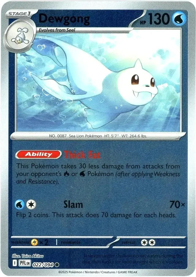 Dewgong [Reverse Holo] - Pokemon Phantasmal Flames #22
