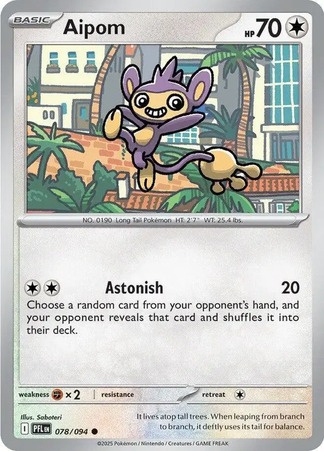 Aipom - Pokemon Phantasmal Flames #78