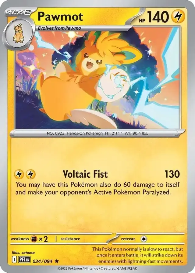 Pawmot - Pokemon Phantasmal Flames #34