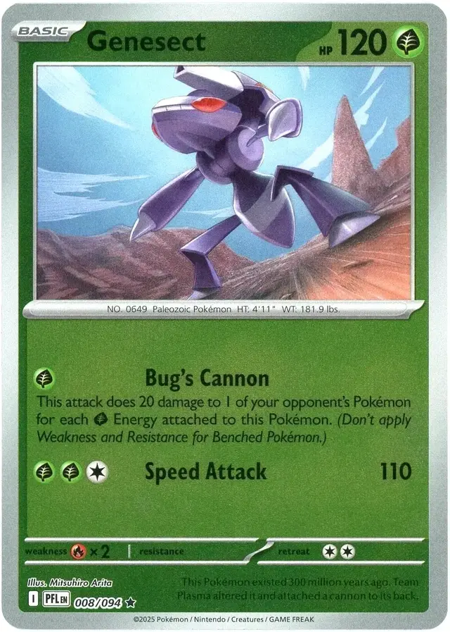 Genesect [Reverse Holo] - Pokemon Phantasmal Flames #8