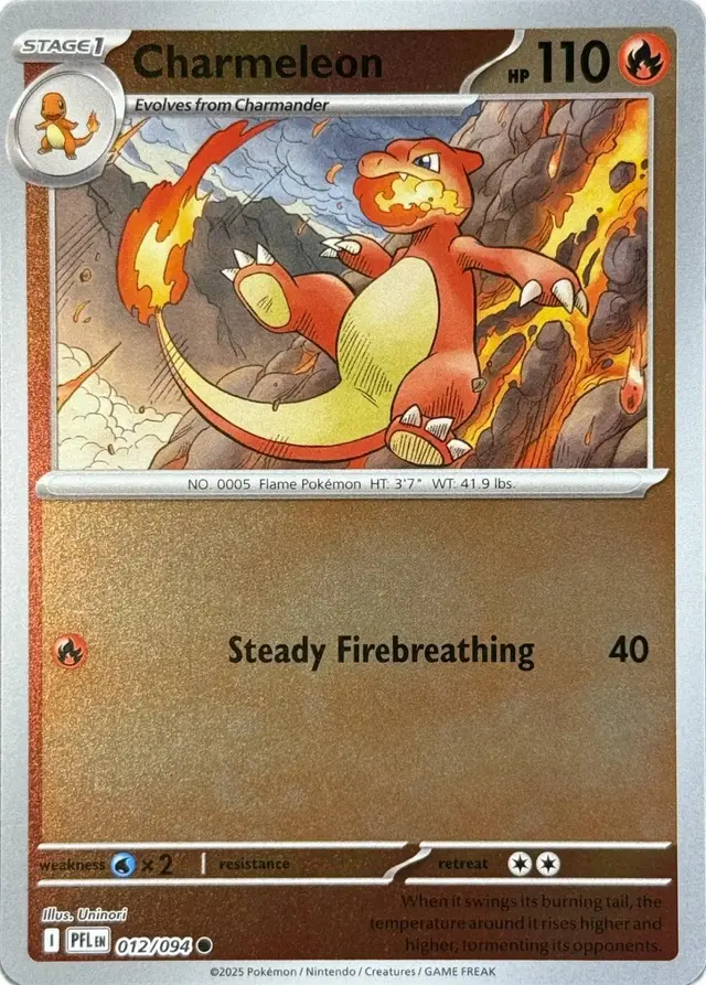 Charmeleon [Reverse Holo] - Pokemon Phantasmal Flames #12