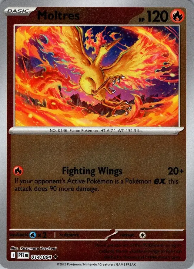 Moltres [Reverse Holo] - Pokemon Phantasmal Flames #14
