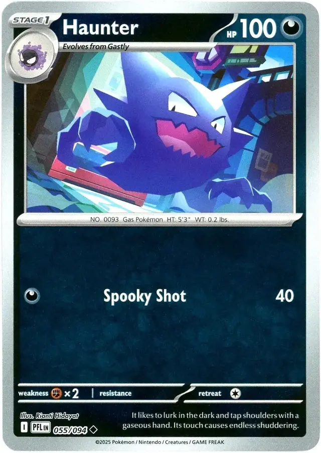 Haunter [Reverse Holo] - Pokemon Phantasmal Flames #55